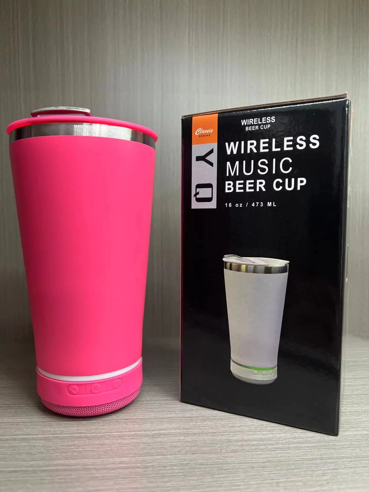 Portable Stainless Steel Bluetooth Speaker Beer Cup