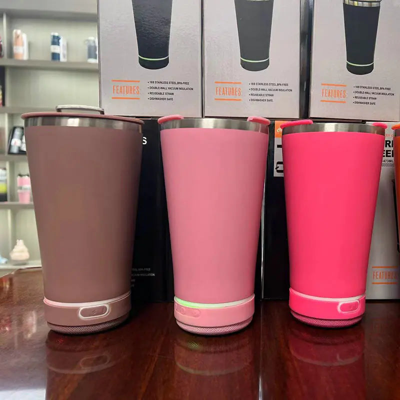 Portable Stainless Steel Bluetooth Speaker Beer Cup