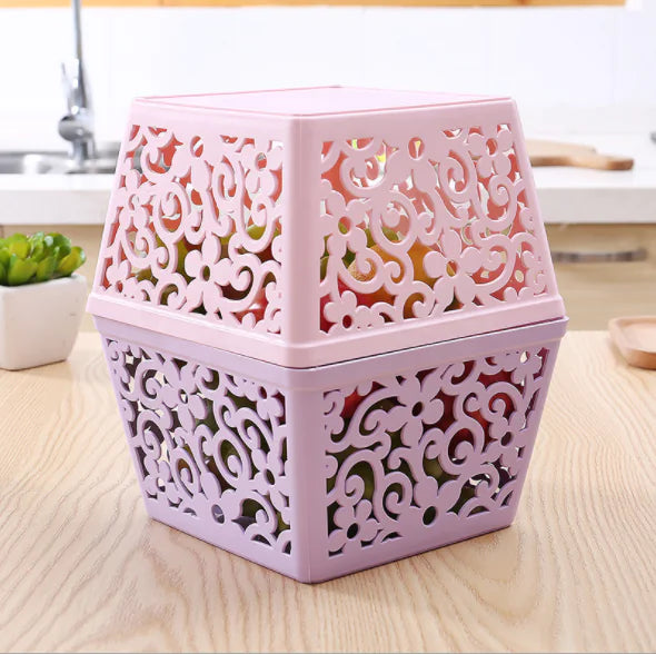 Hollow Desktop Storage Basket and Creative Organizer