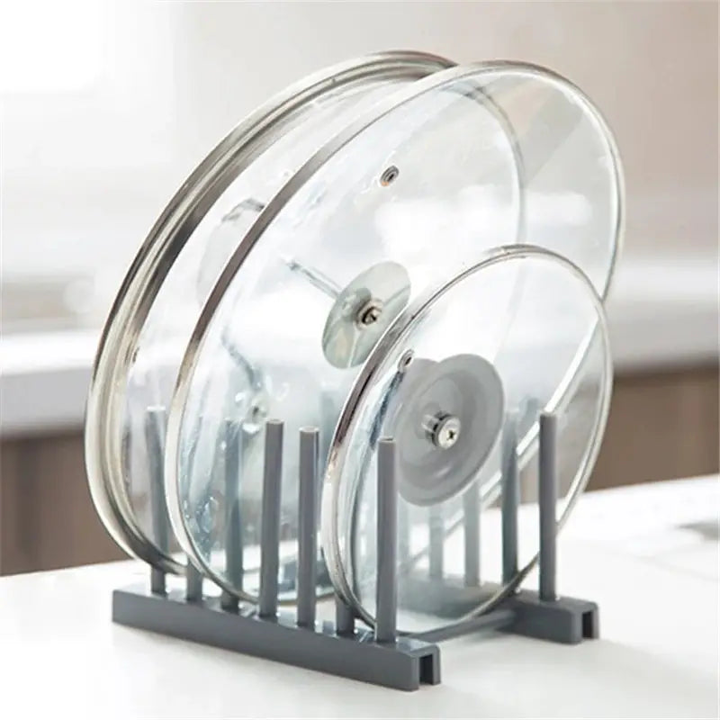 Stainless Steel - Pot Lid, Plate. Cutting Board Holder / Organizer
