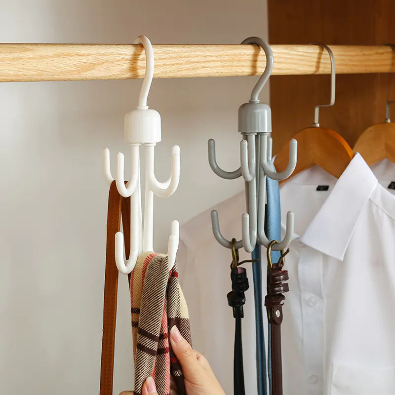 360-Degree Rotating Octopus Hook for Closet Storage