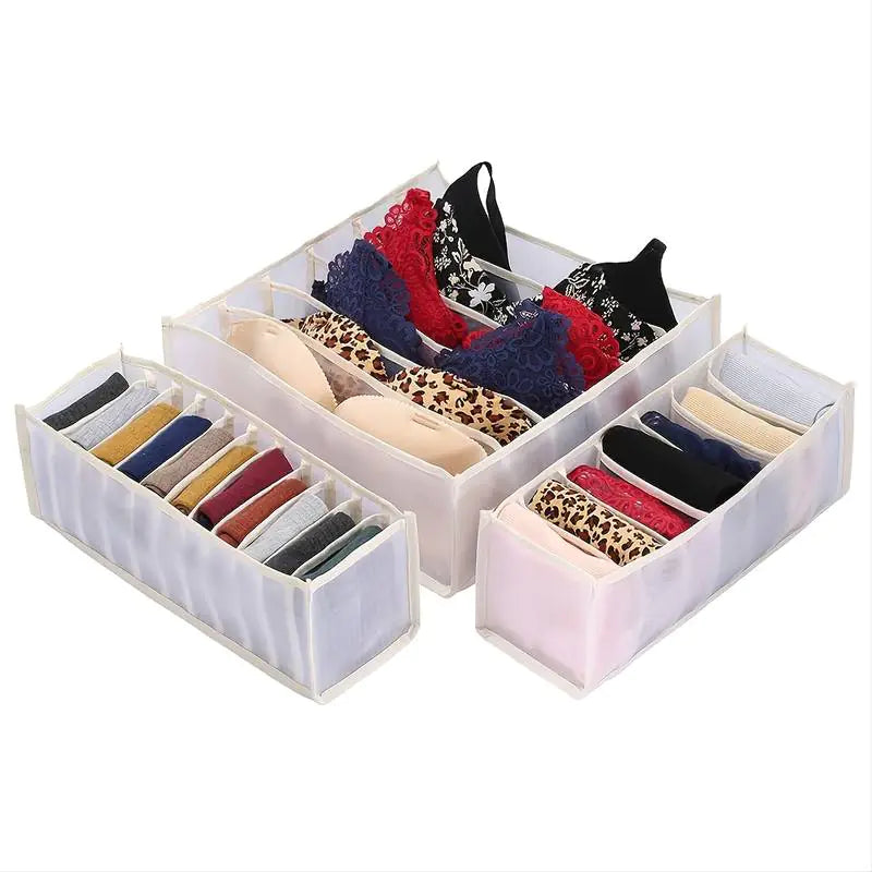 3-Pack ULG Underwear Organizer for Closet Storage