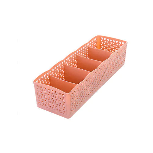 Stackable Drawer Organizer - Solid Color Plastic Box