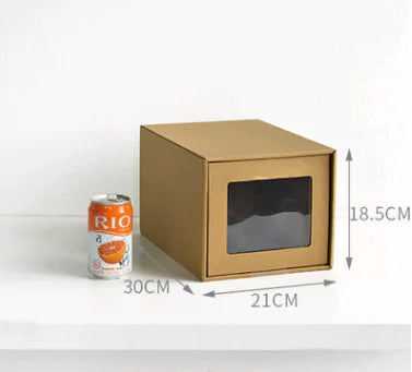 Thick Drawer Shoe Box, Transparent Storage Organizer