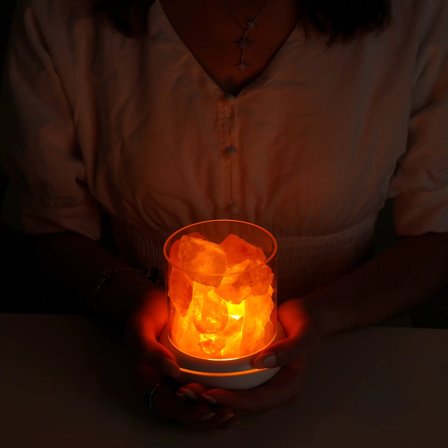 LED Rechargeable Anion Salt Lamp for Atmosphere Lighting