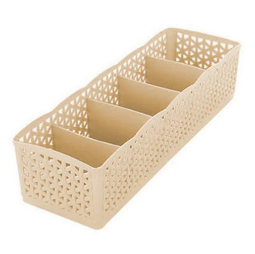 Stackable Drawer Organizer - Solid Color Plastic Box