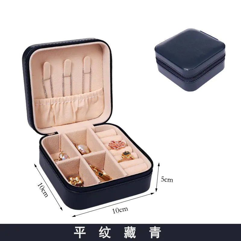 Compact Jewelry Organizer Box for Travel and Storage