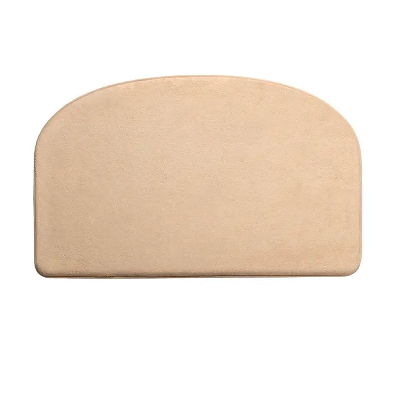 1pc Washable Absorbent Semicircle Bathroom Mat