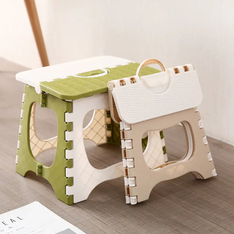 Portable Plastic Folding Stool for Home and Bathroom