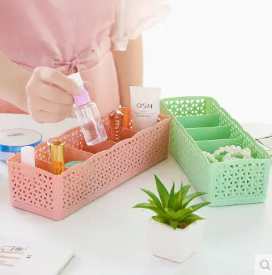Stackable Drawer Organizer - Solid Color Plastic Box