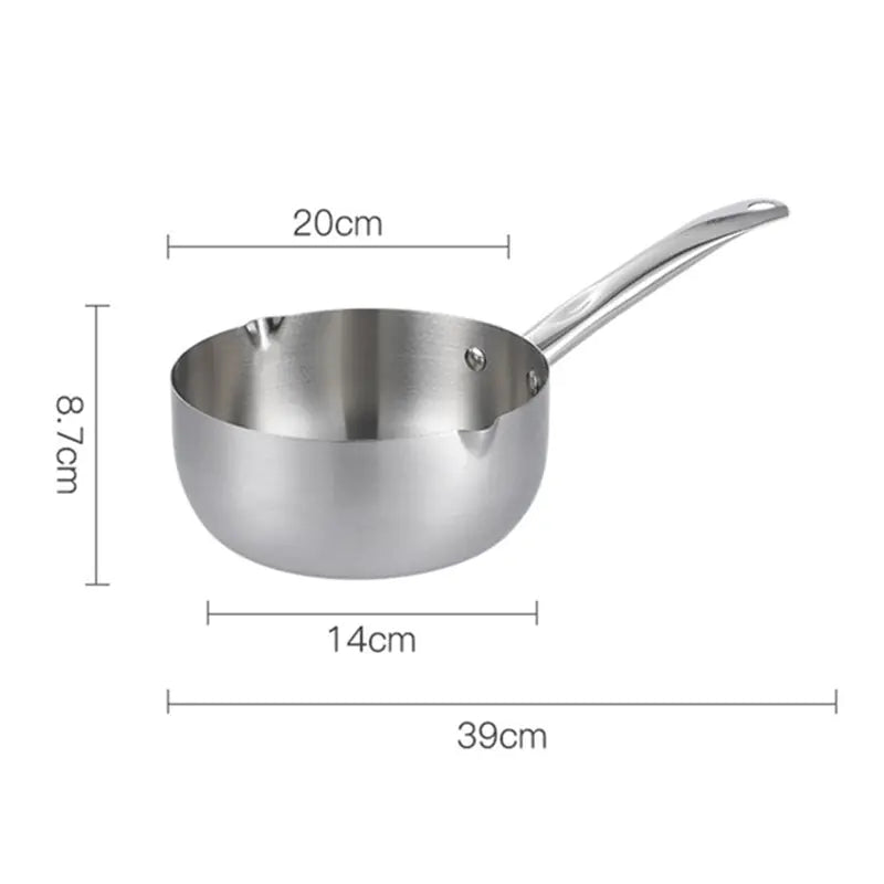 Stainless Steel Nonstick Small Pot with Integrated Design