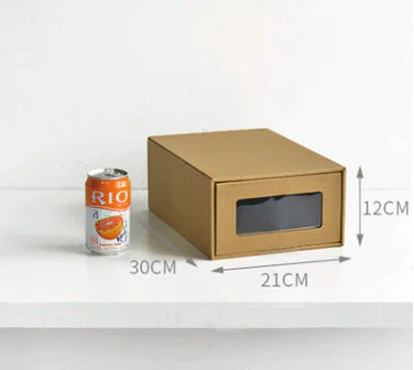 Thick Drawer Shoe Box, Transparent Storage Organizer