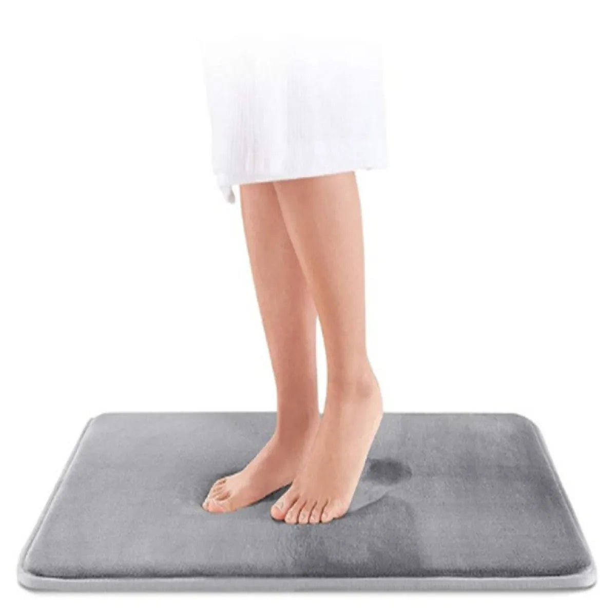 Solid Color Non-Slip Bathroom & Entrance Floor Mat