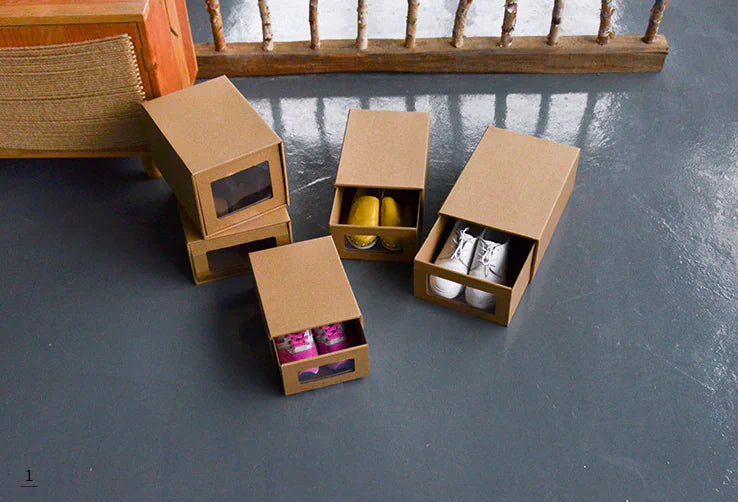 Thick Drawer Shoe Box, Transparent Storage Organizer