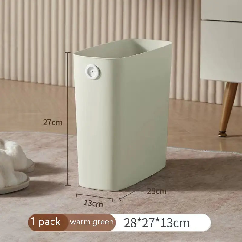 Simple No-Lid Trash Can for Kitchen and Living Room