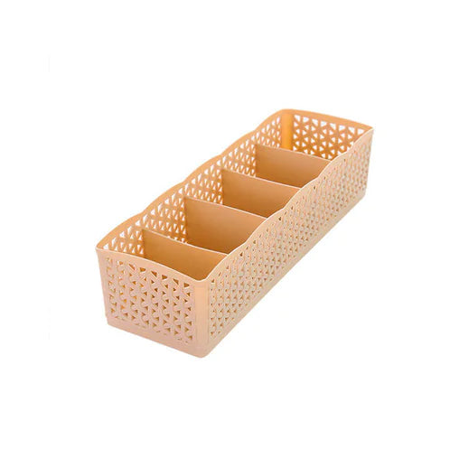Stackable Drawer Organizer - Solid Color Plastic Box