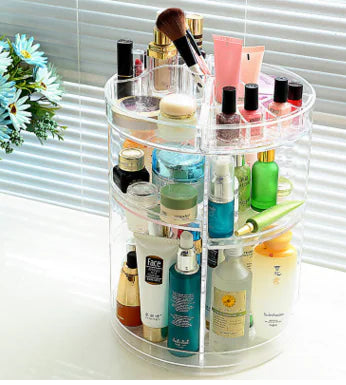 Transparent Acrylic Rotating Makeup Organizer Box