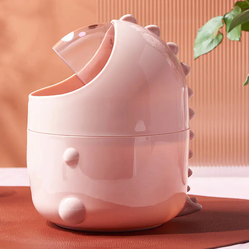 Cartoon Dinosaur Desktop Trash Can for Home Office