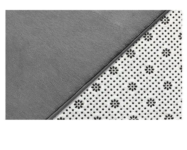 1pc Washable Absorbent Semicircle Bathroom Mat