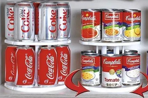 Rotating Plastic Storage Rack and Organizer