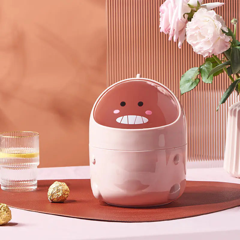 Cartoon Dinosaur Desktop Trash Can for Home Office