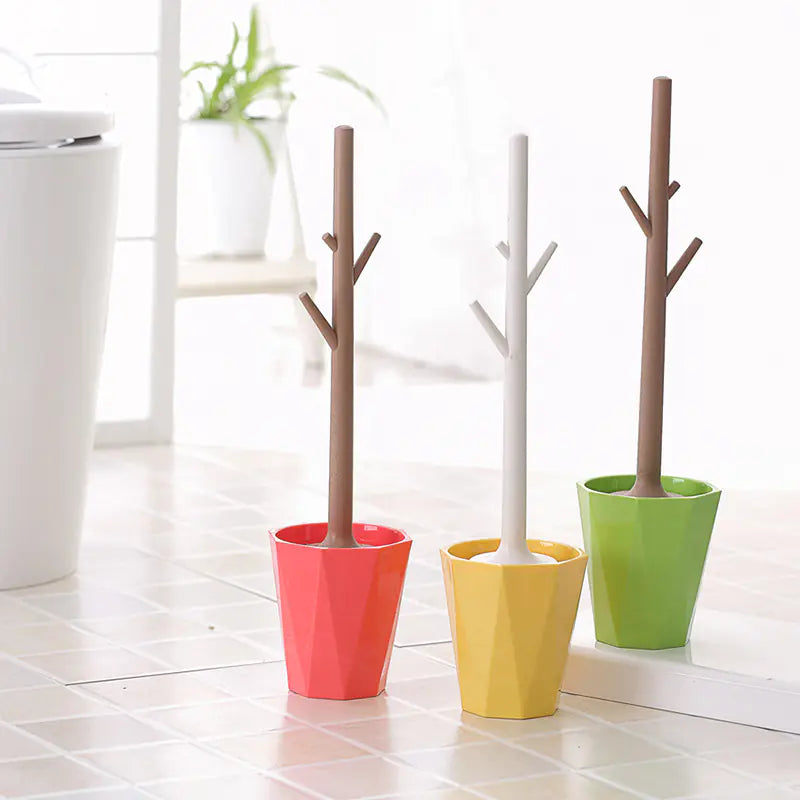 Toilet Brush Set with Holder for Cleaning