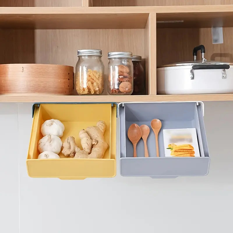 Stylish Under Cabinet Storage Box for Desk Organization