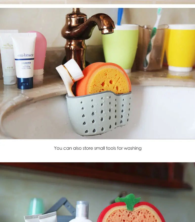 Kitchen Utensils Sink Drain Basket for Organization