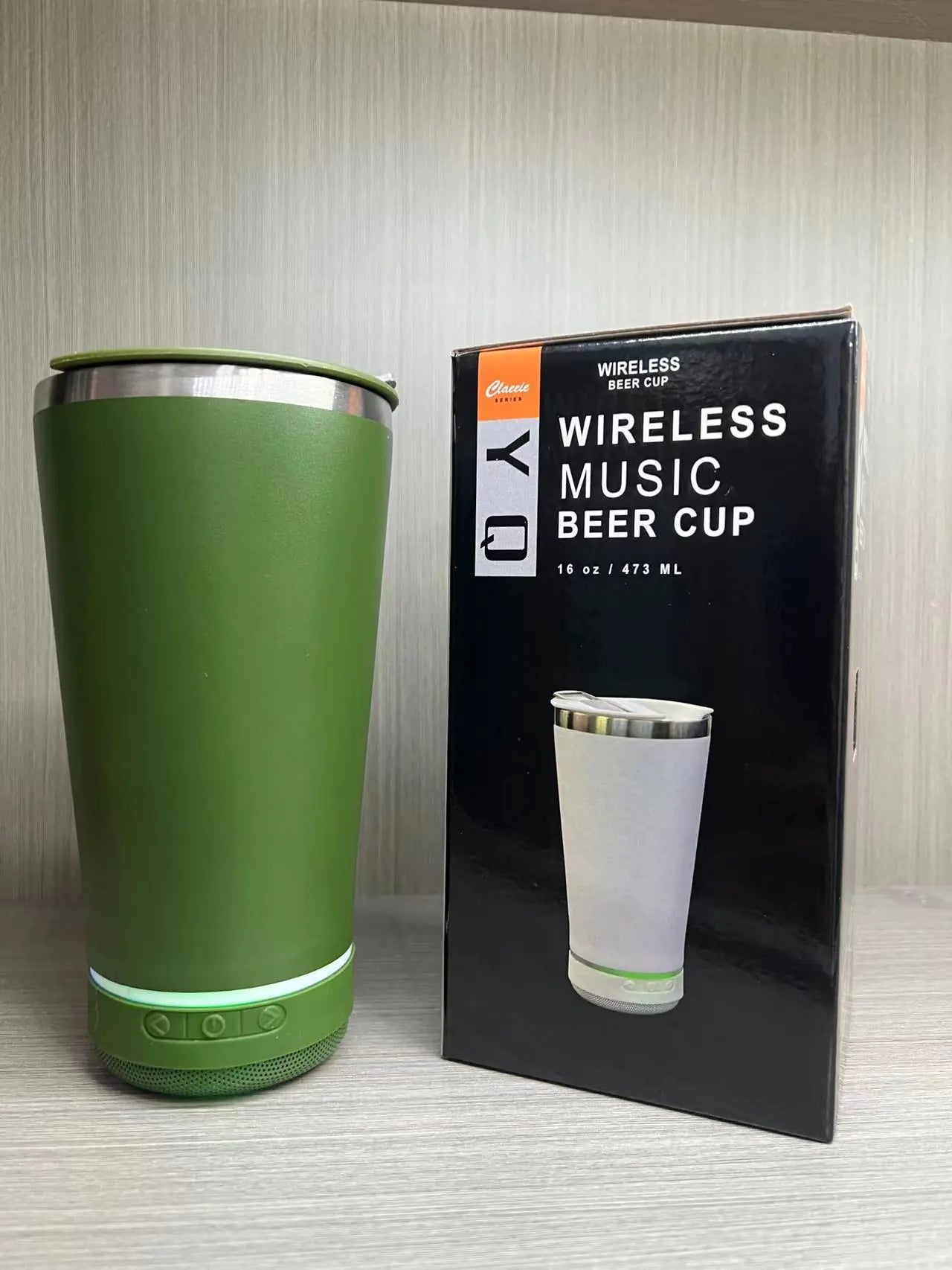 Portable Stainless Steel Bluetooth Speaker Beer Cup