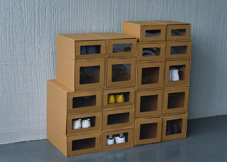 Thick Drawer Shoe Box, Transparent Storage Organizer