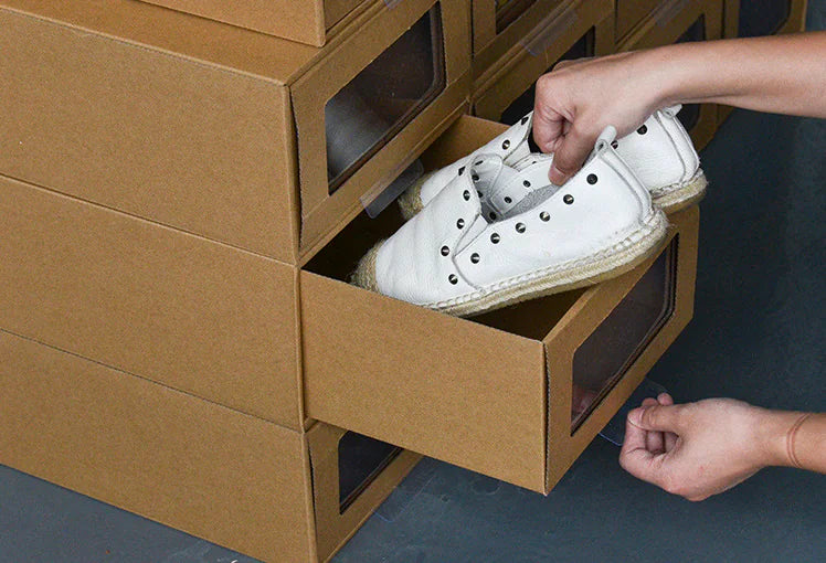 Thick Drawer Shoe Box, Transparent Storage Organizer