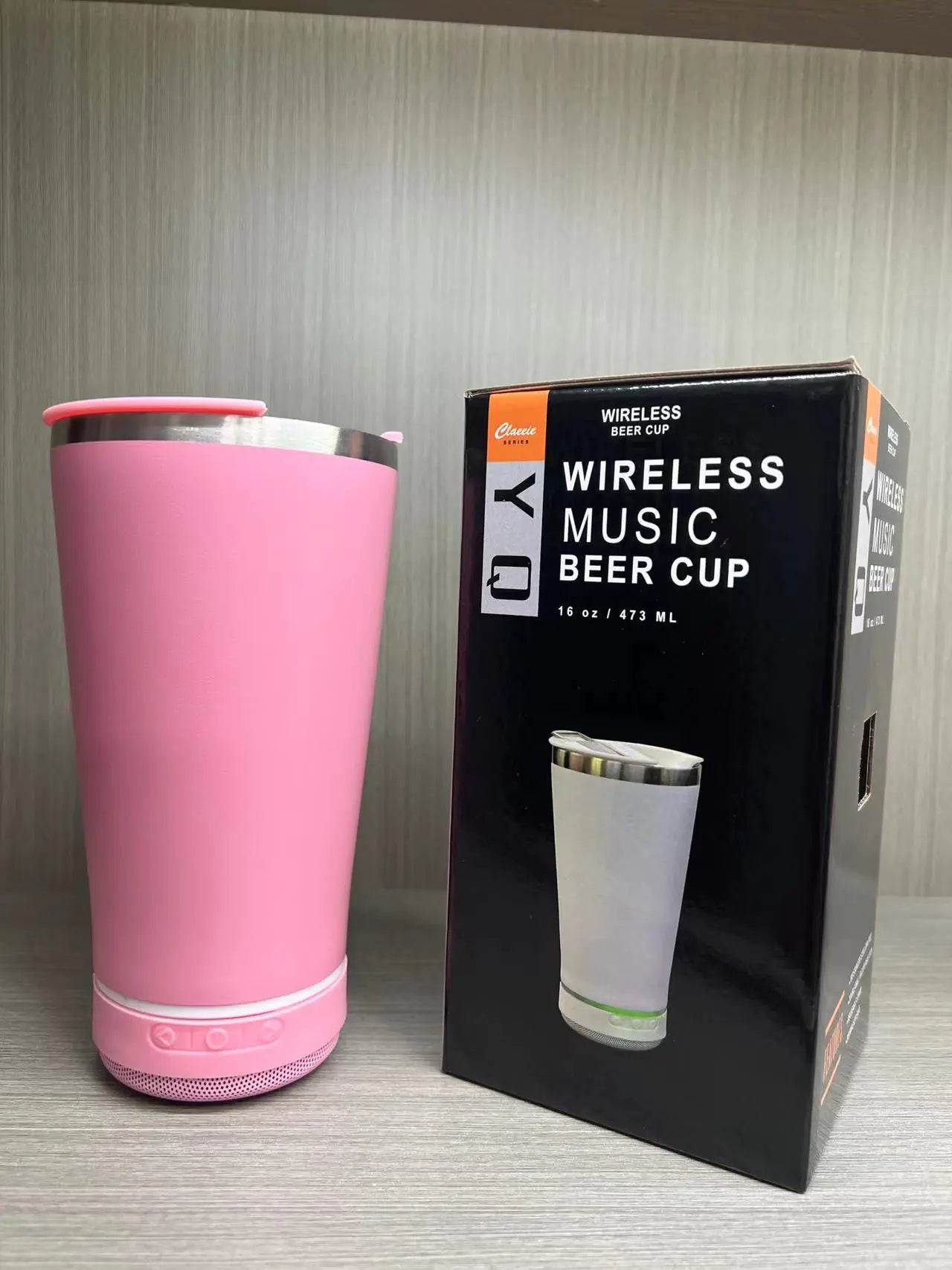 Portable Stainless Steel Bluetooth Speaker Beer Cup