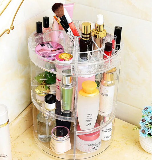Transparent Acrylic Rotating Makeup Organizer Box