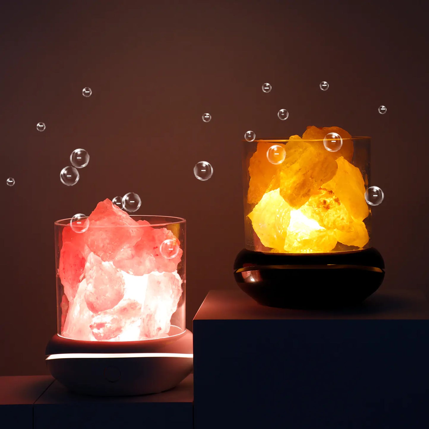LED Rechargeable Anion Salt Lamp for Atmosphere Lighting