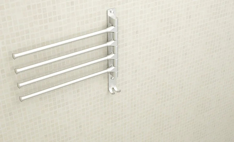 Stainless Steel Bathroom Rack, No Drill Towel Holder
