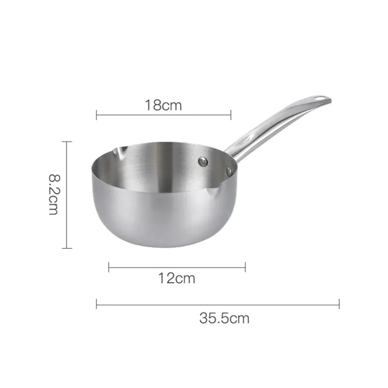 Stainless Steel Nonstick Small Pot with Integrated Design