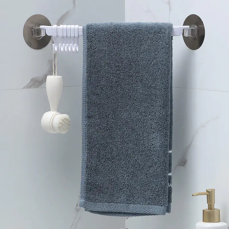 Adjustable Vacuum Hook Organizer for Bathroom Shelves