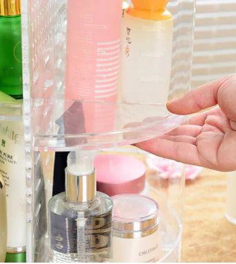 Transparent Acrylic Rotating Makeup Organizer Box