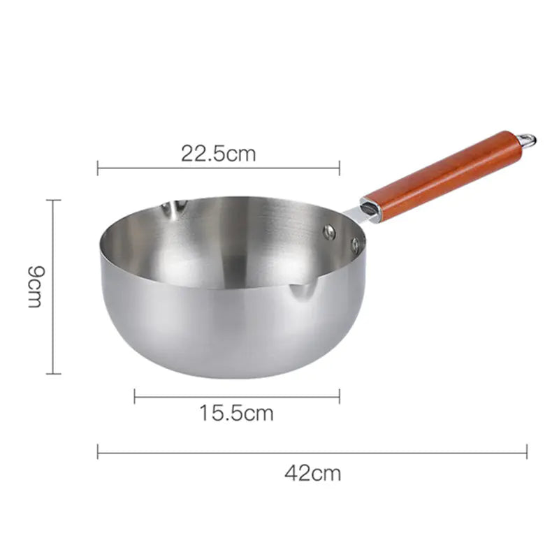Stainless Steel Nonstick Small Pot with Integrated Design
