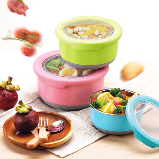 Stainless Steel Sealed Food Container and Bowl Set