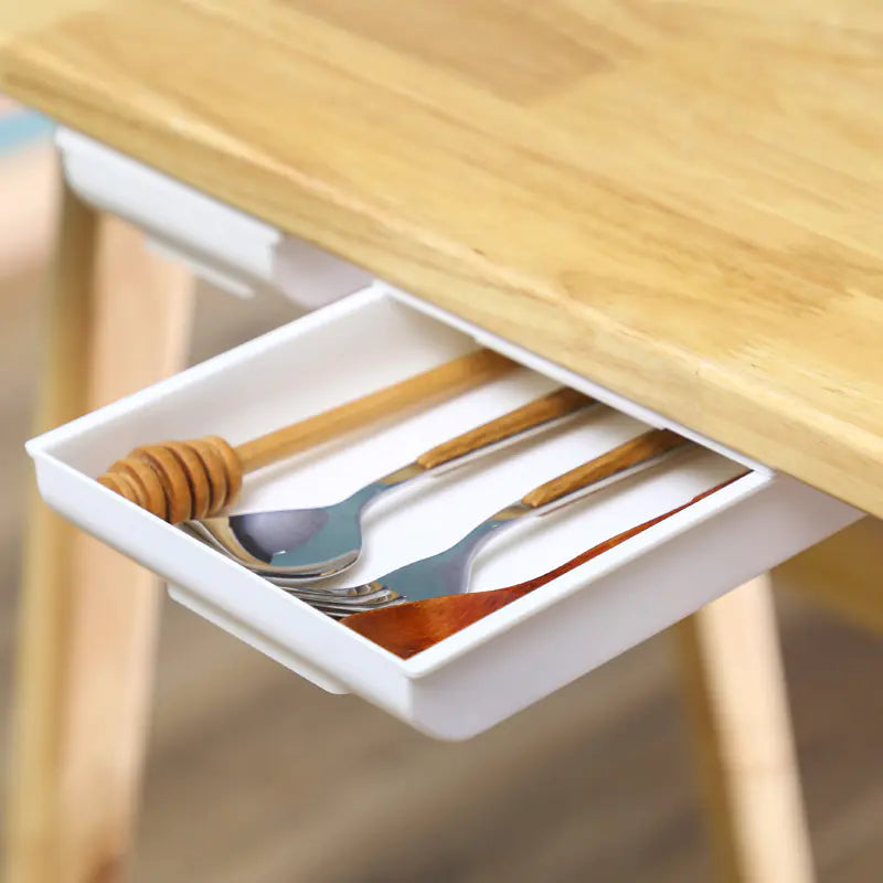Under-Desk Drawer - Creative Plastic Storage Organizer