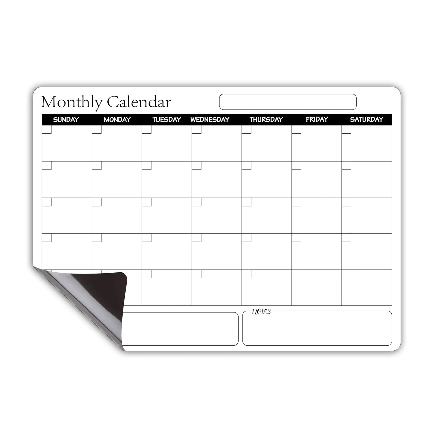 A3 Rewritable Magnetic Calendar Soft Whiteboard Planner