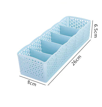 Stackable Drawer Organizer - Solid Color Plastic Box