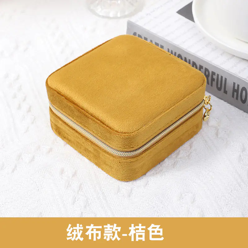 Compact Jewelry Organizer Box for Travel and Storage