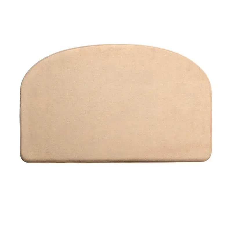 1pc Washable Absorbent Semicircle Bathroom Mat