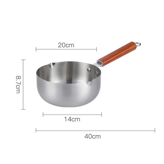 Stainless Steel Nonstick Small Pot with Integrated Design