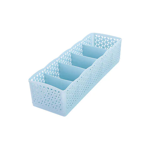 Stackable Drawer Organizer - Solid Color Plastic Box