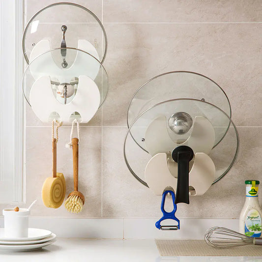 2-Tier Pot Lid Rack Organizer