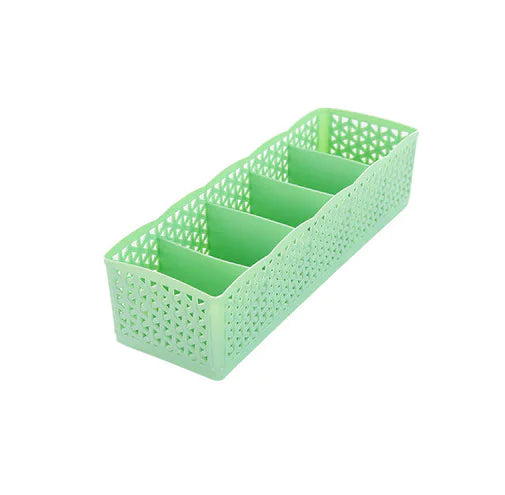 Stackable Drawer Organizer - Solid Color Plastic Box
