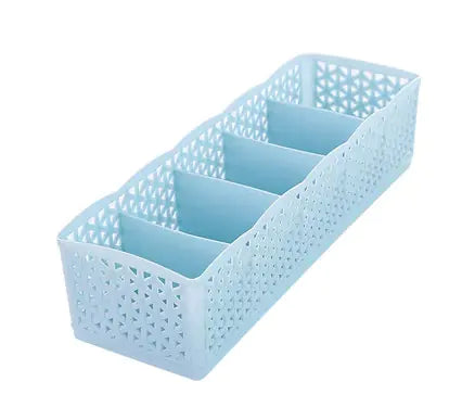 Stackable Drawer Organizer - Solid Color Plastic Box